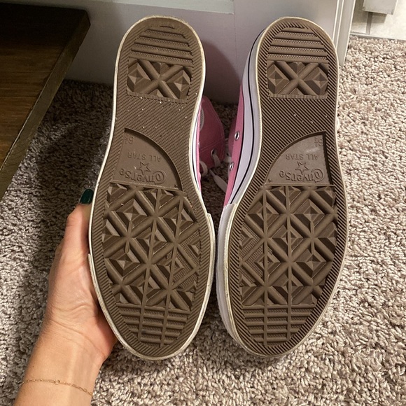 Converse Chuck Taylor All Star Lift High Sneakers in Magic Flamingo - Picture 9 of 9